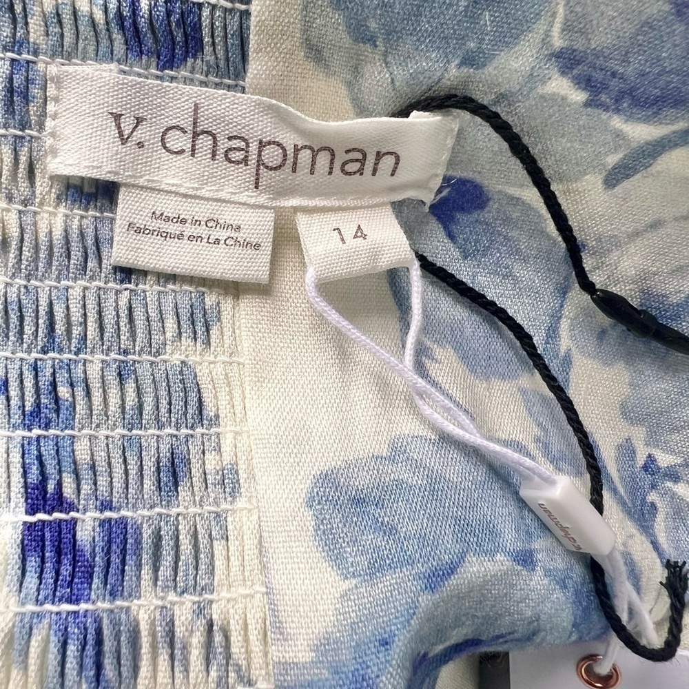 NWT V.Chapman Vera Ruffle Strap Corset Side Slit Midi Dress Size XL /14 - Picture 9 of 10